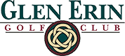 Logo for Glen Erin Golf Club featuring a decorative knot design.